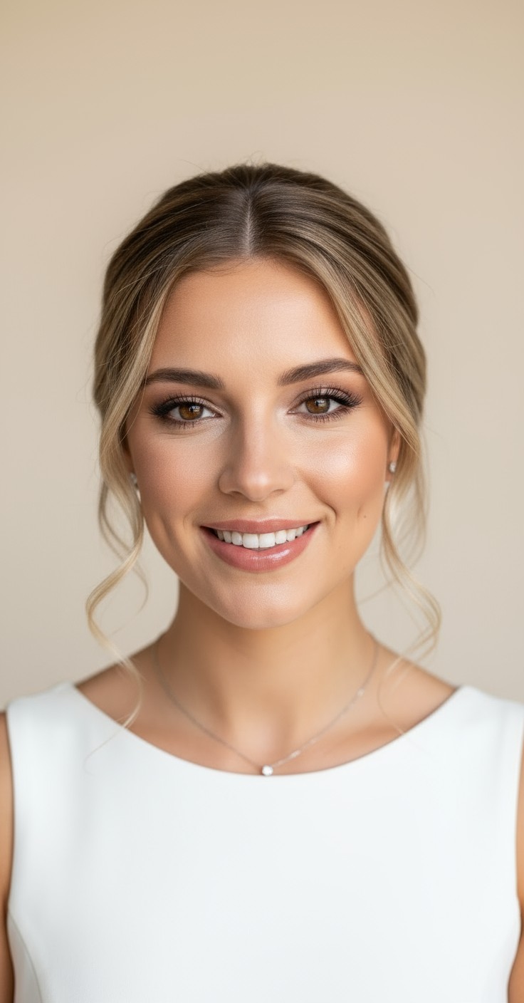 After Bridal Side Updo